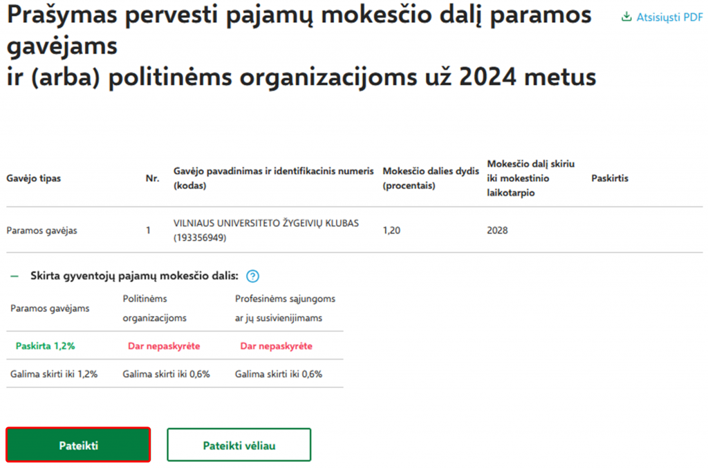 Paramos žingsnis 10