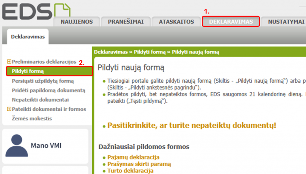 Paramos žingsnis 3