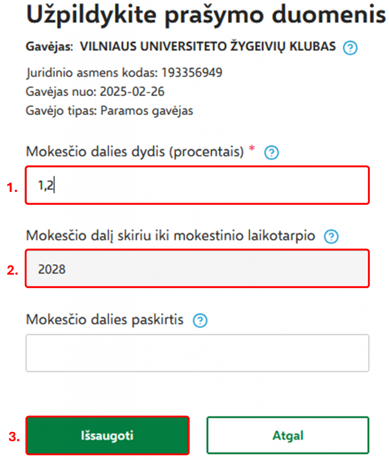 Paramos žingsnis 7